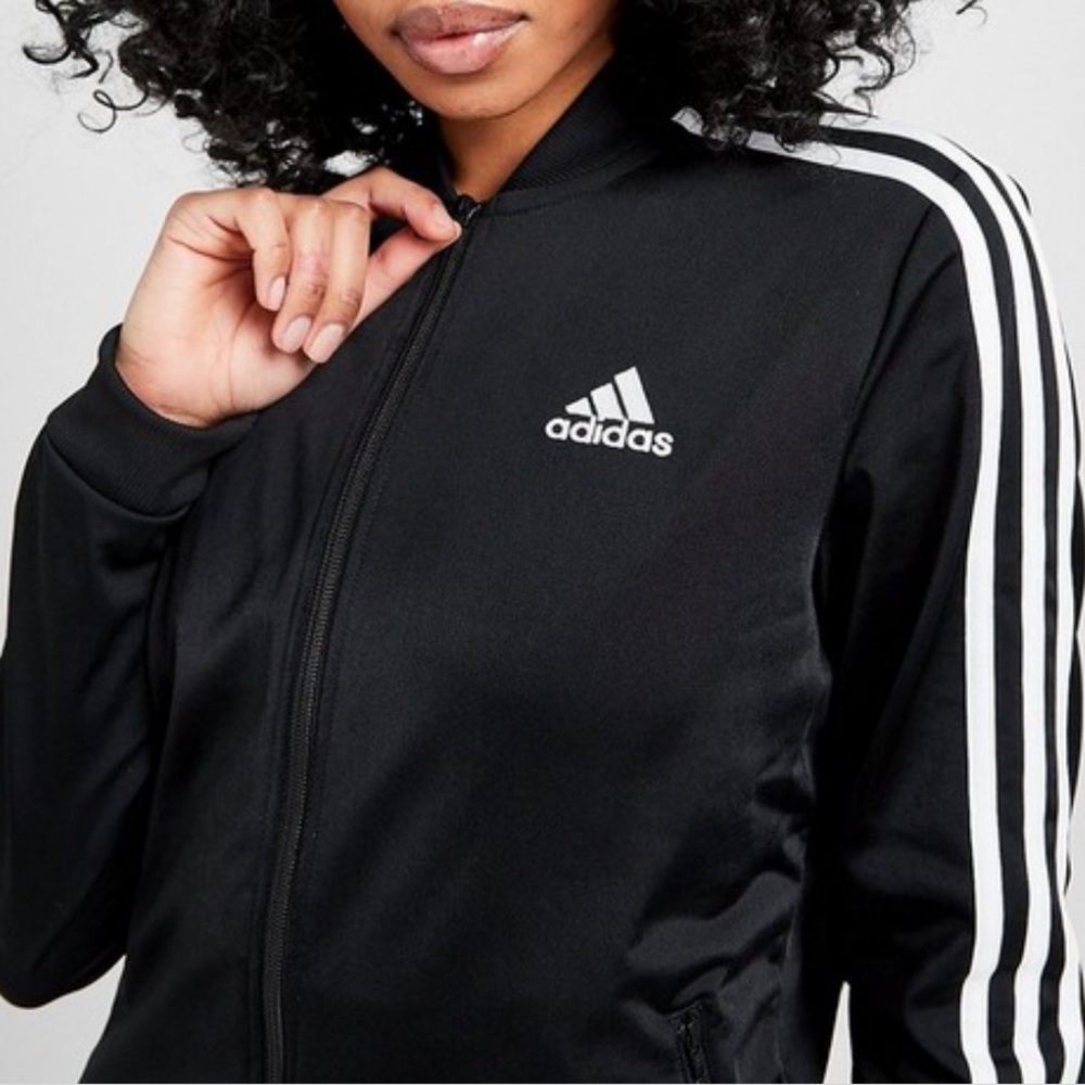 Adidas 3-Stripes Down Jacket in Black - Picture 8 of 10